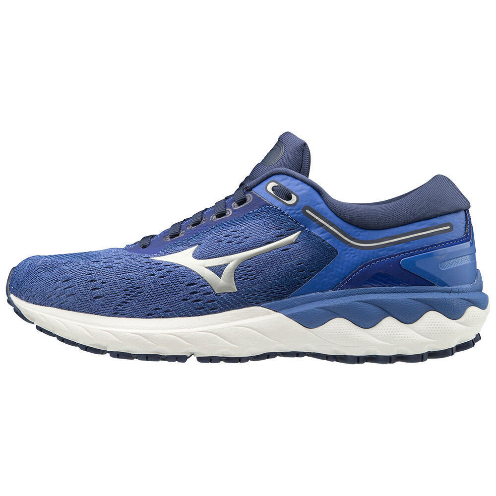 Womens Mizuno Wave Skyrise Running Shoes Blue/Silver Philippines (ORCUMN982)